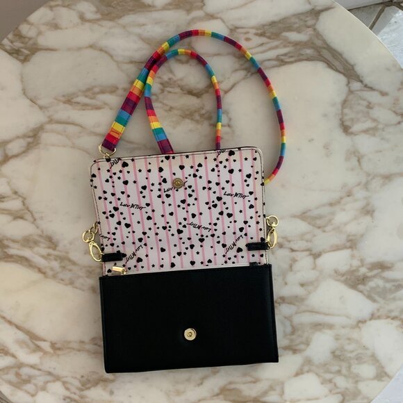Betsey Johnson cat crossbody rainbow purse - Picture 4 of 5